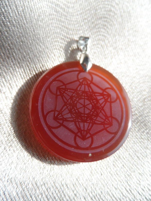 Pendentif Metatron en Cornaline