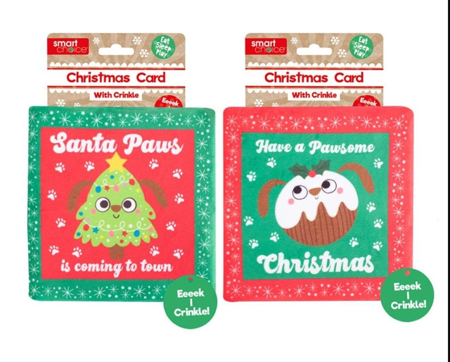 Christmas Card Dog Toys 