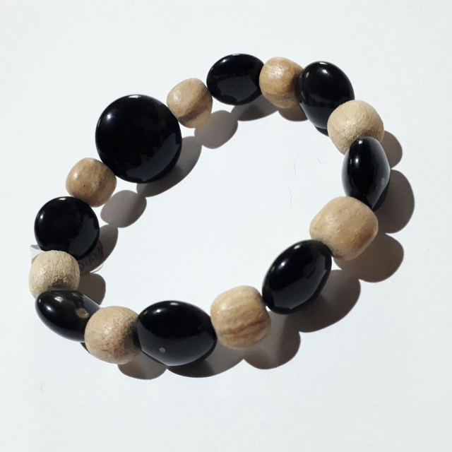 Rainbow Obsidian Palo Santo Bracelet 