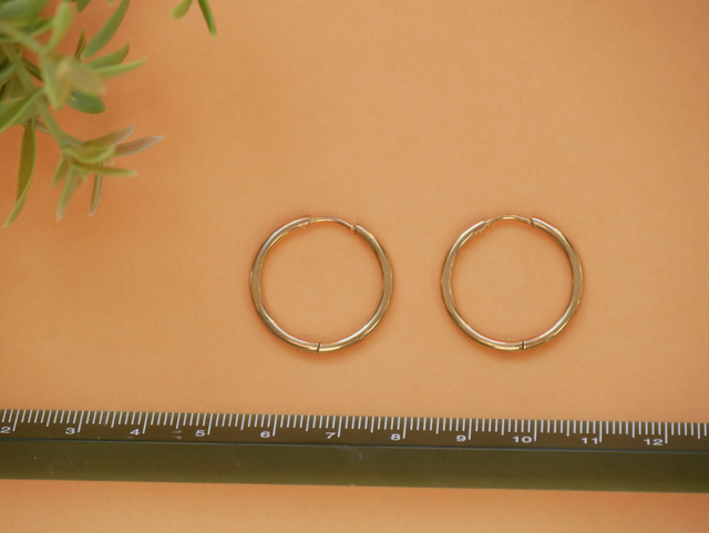 Créoles dorées 22 mm
