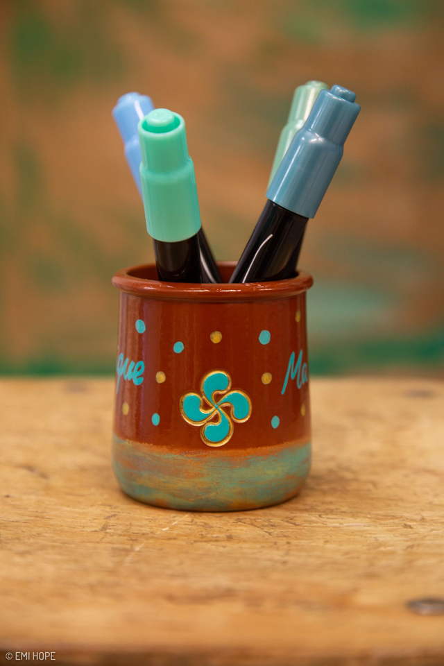 PETIT POT TERRACOTA BLUE