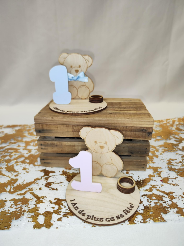 1 an de plus porte bougie