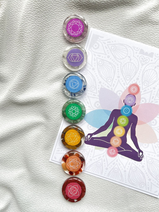Kit Alinhamento dos Chakras com Cristais
