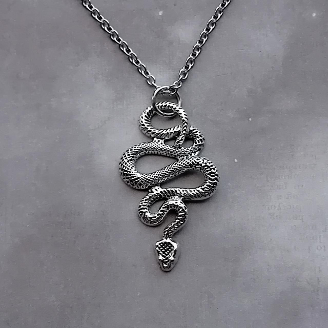 Wavy Snake Necklace 