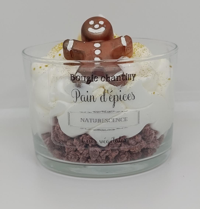 Bougie chantilly parfumée Pain d'épices 