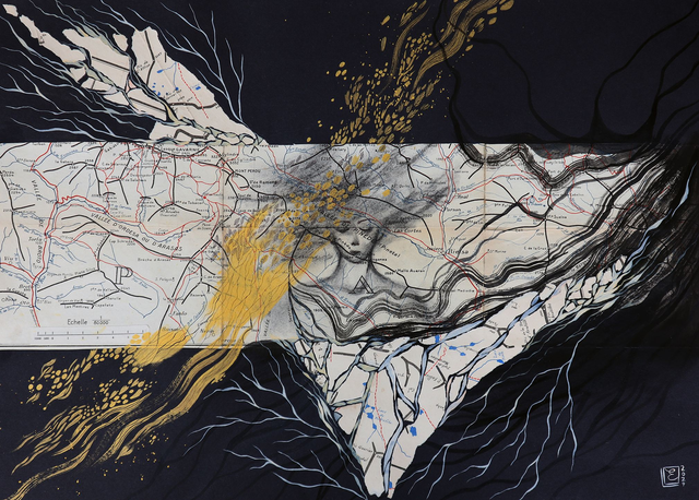Chemins / Montagne Multiple - Expériences cartographiques / A5, A4, A3, A2 print