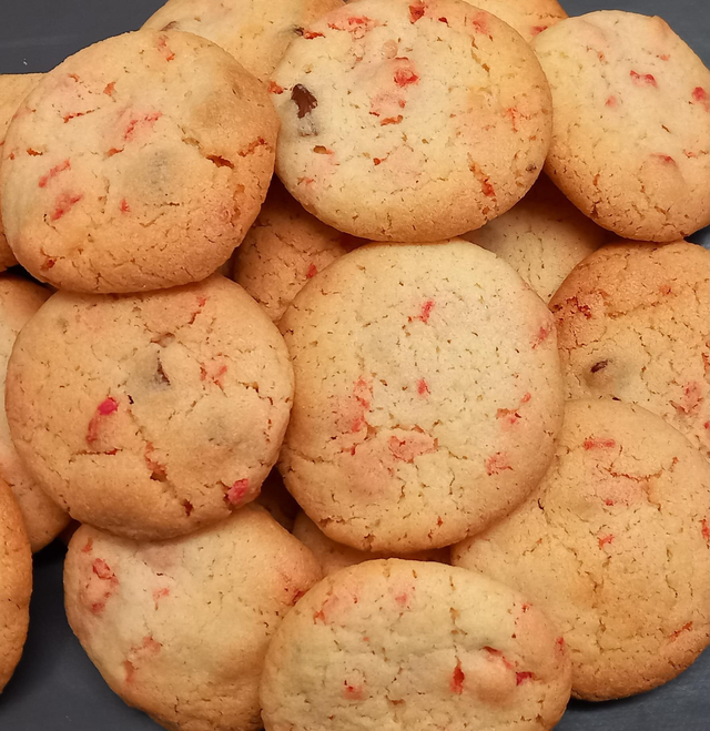 Cookies pralines roses et amandes