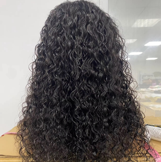 Wig water wave 13*4 transparent 