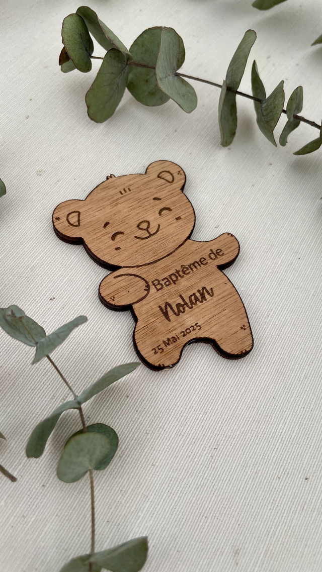 🎨 Marque-place - magnet Ours 