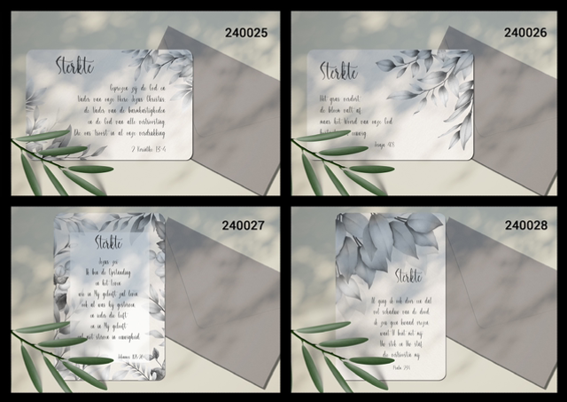 Condoleance kaarten met Bijbeltekst