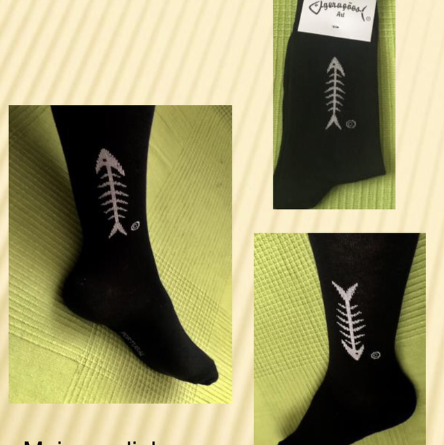 Meia sardinha espinha 