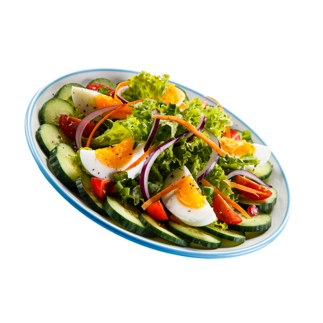 Gesunder Salat mit Ei