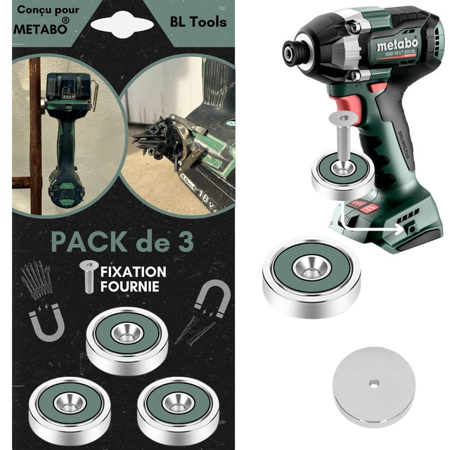 Support Magnétique METABO (lot de 3)