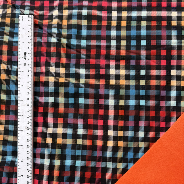 Rainbow Gingham Softshell