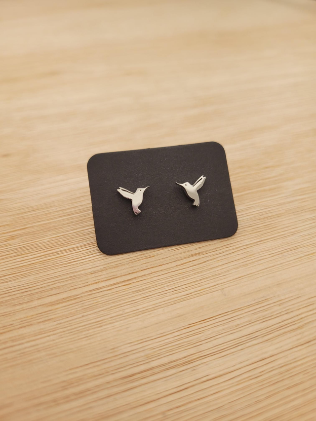 Stainless steel Hummingbird stud earrings - SL-012
