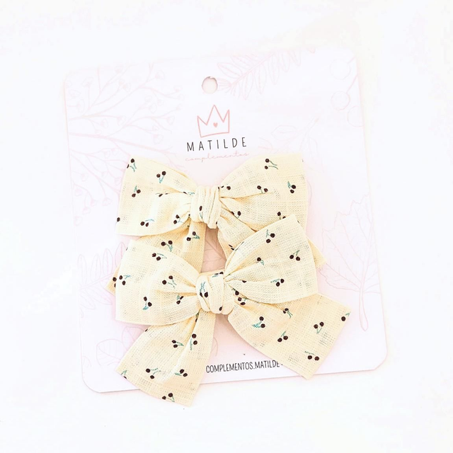 Pinza Lazo Par Beige Cherry