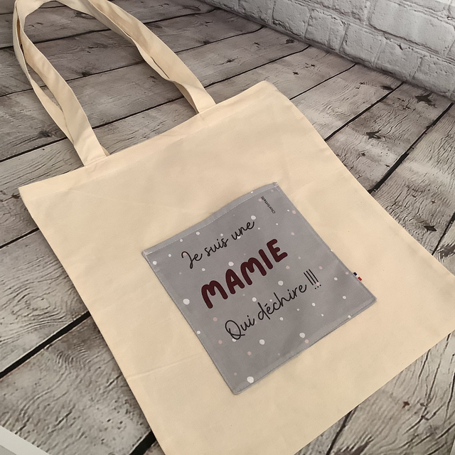 Tote bag mamie qui dechire
