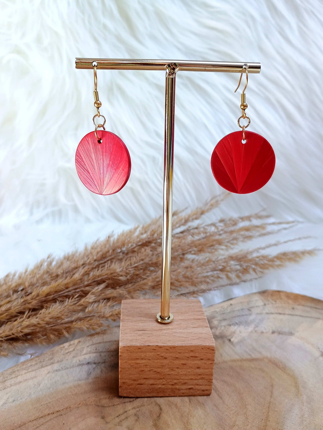 Boucles d'oreilles SIMPLE Éventail