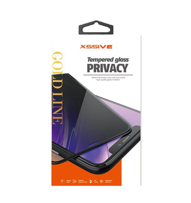 XSSIVE Verre Trempé GoldLine Privacy Pour IPhone