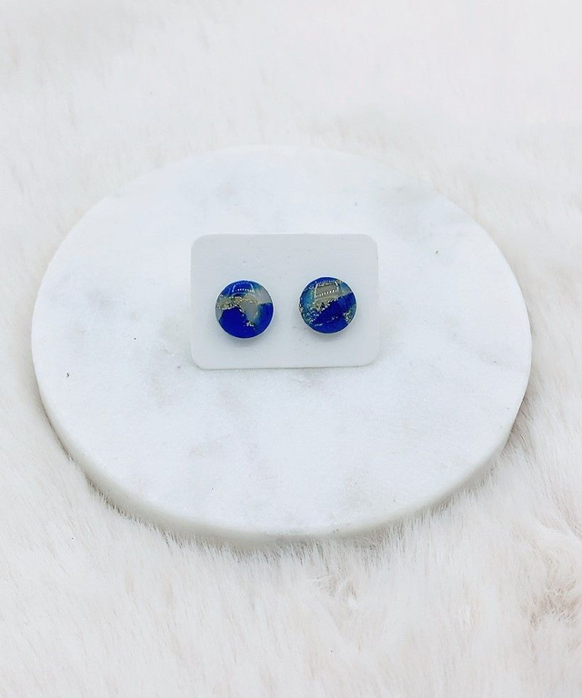 Puces D'oreilles Bleu Nuit