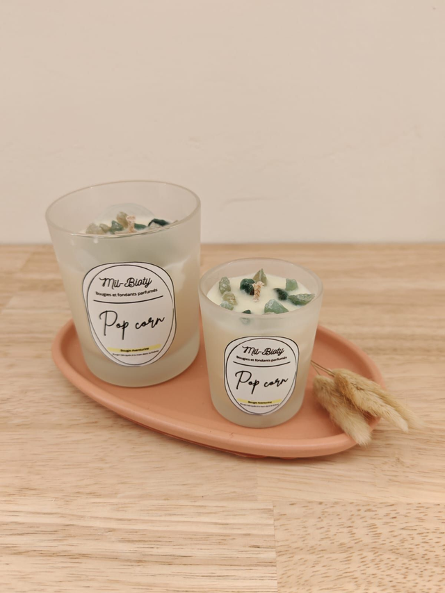 Bougie Aventurine : Pop corn