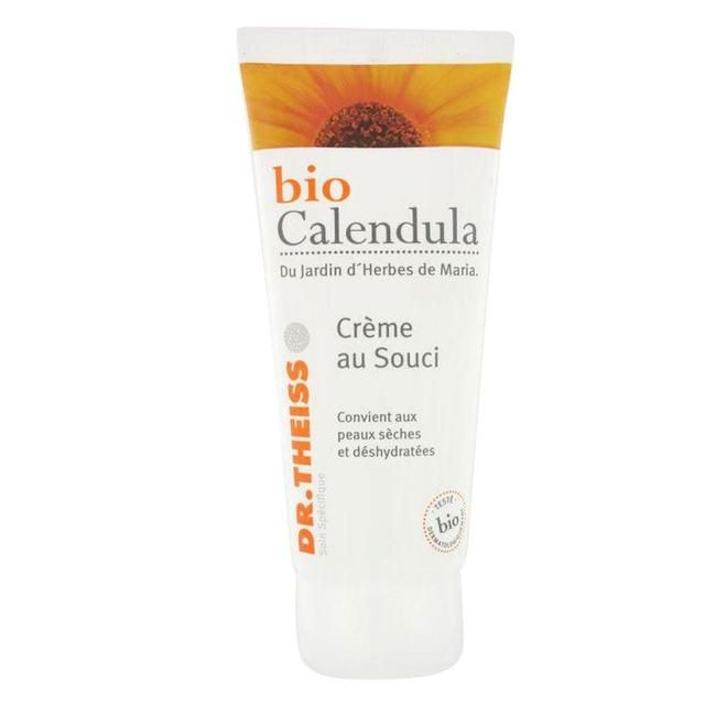 Crème au Souci Bio Calendula 100ml | Dr. Theiss Cosmétique - peaux sèches, déshydratées, rêches, sensibles et gercées.