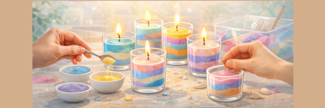 001.Atelier fabrication bougie en sable