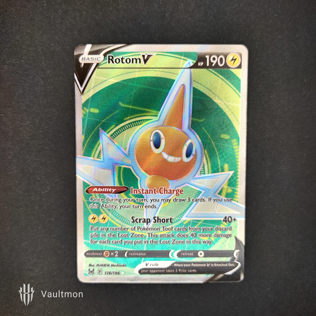 Rotom V 176/196 SWSH Lost Origin Rare Ultra