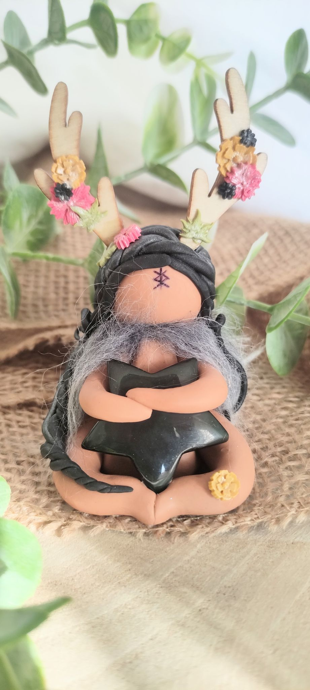 ⚔️ Gardienne du Bouclier Noir – Tourmaline Noire Étoilée &amp; Esprit Viking 🌿