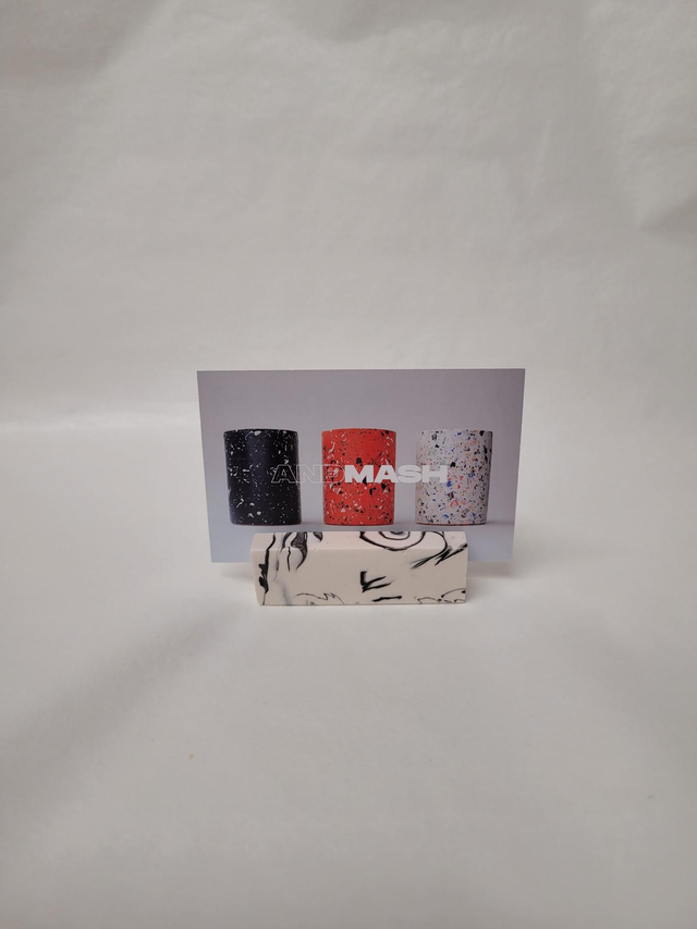 White Marble Jesmonite Mini Photo Stand - JP-083