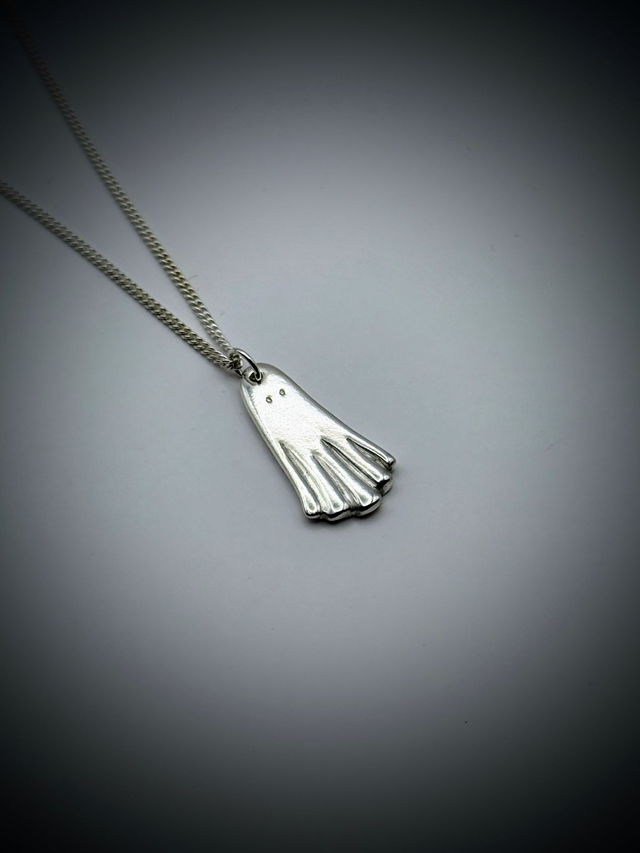 Ghost Necklace, Sterling Silver