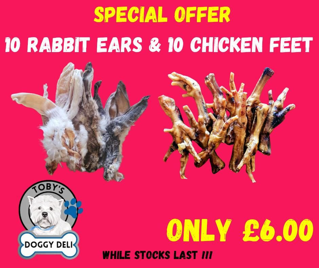 10 Rabbit Ears &amp; 10 Chicken Feet 