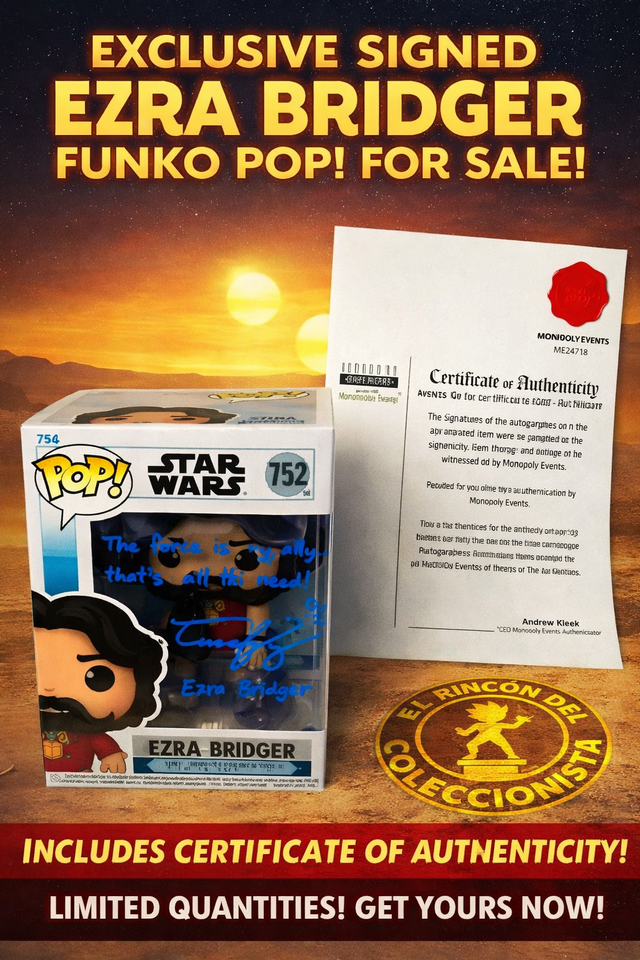 Funko Ezra Bridger 752Starwars firma Eman