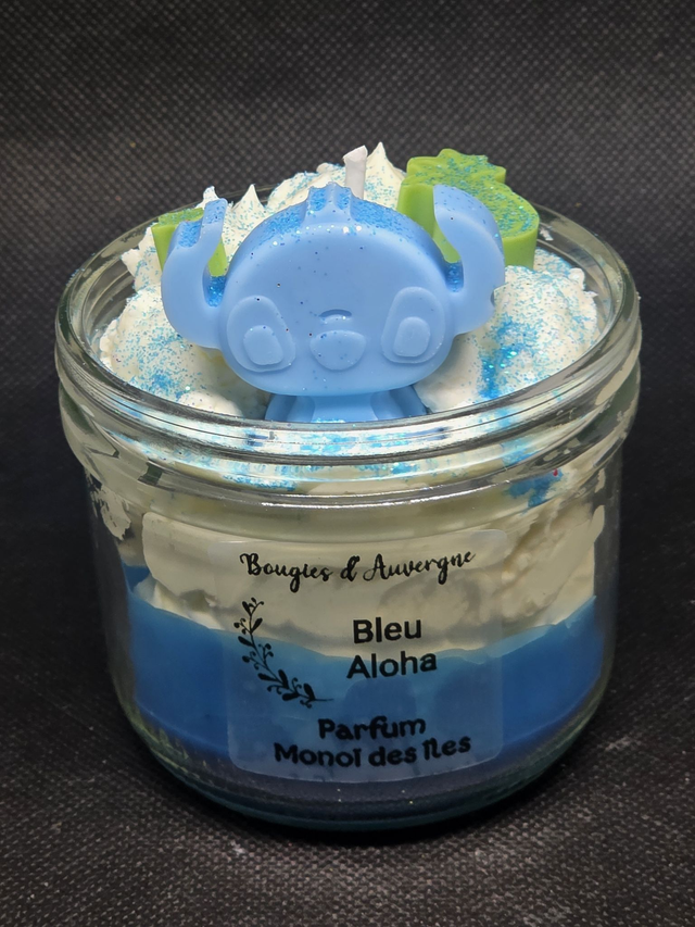 Bougie Bleu Aloa Parfum Monoï des îles