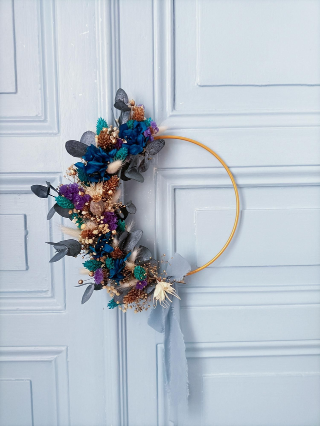 Couronne Nuit étoilée - beauté florale longue durée