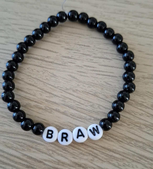 Braw Scottish Slang beaded bracelet 