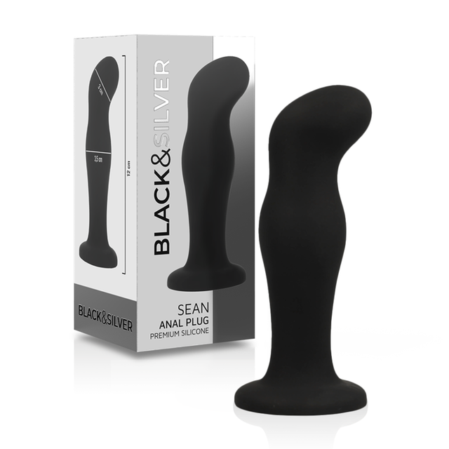 BLACK&SILVER - SEAN - Plug anal premium en silicone