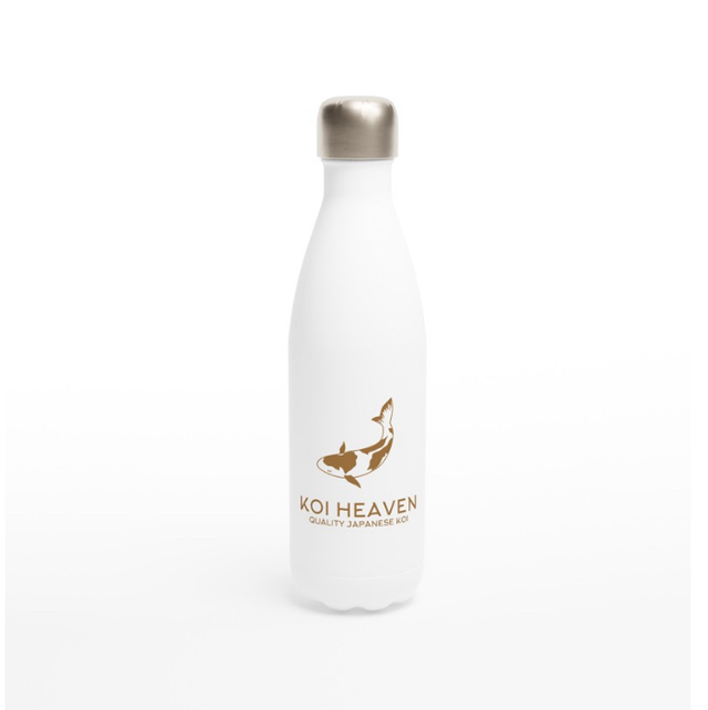 White 17oz Stainless Steel Water Bottle