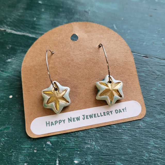 Star Hoop Earrings