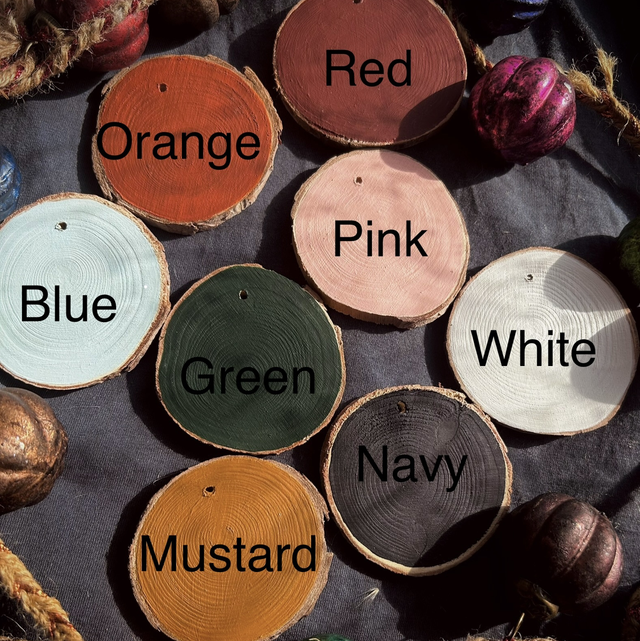 PRE ORDER - Custom Initial Christmas Decoration - Hand Painted