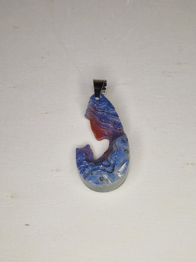 Orgonite, pendentif / 014