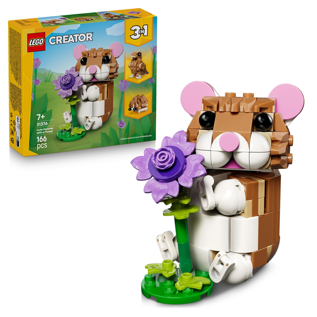 LEGO 31376 Creator Niedlicher Hamster mit Blume