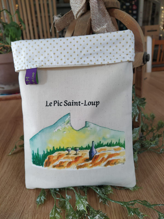 Pochette à livre grand modèle - Pic St Loup vin