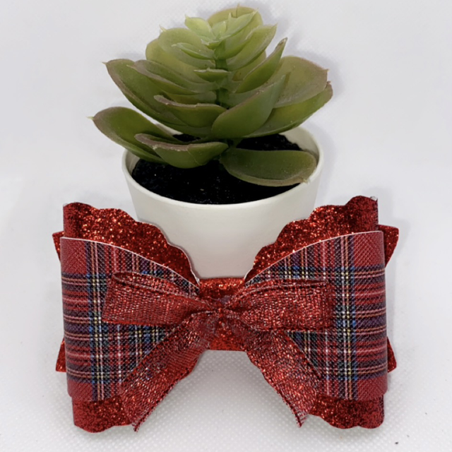 Christmas tartan bows 