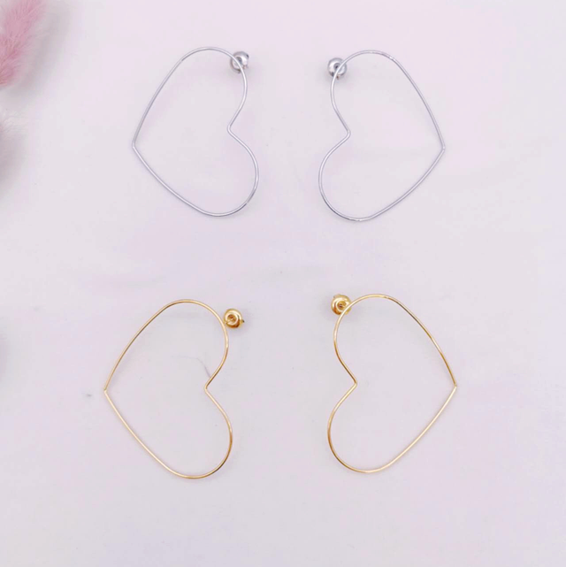 Boucle d’oreille cœur 