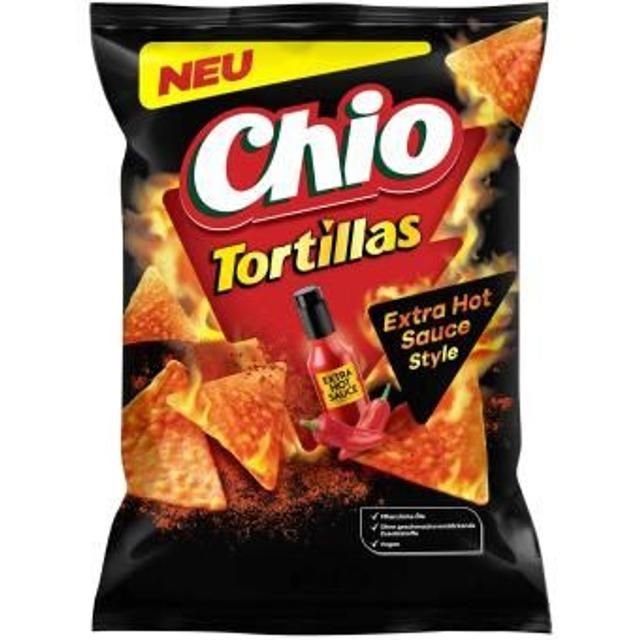Chio Tortillas Extra Hot Sauce Style