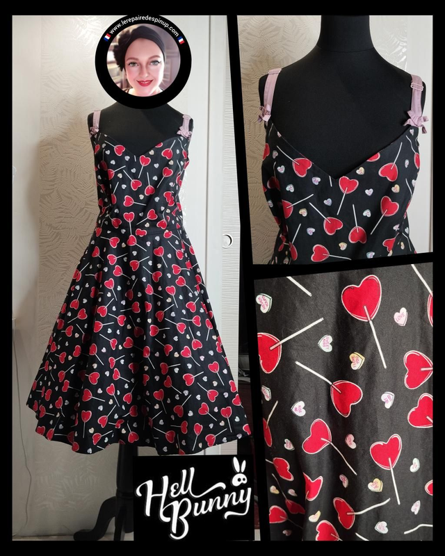 Robe Hell Bunny Candy &amp; Lolliepops T46