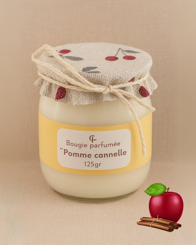 Bougie parfumée - pomme cannelle