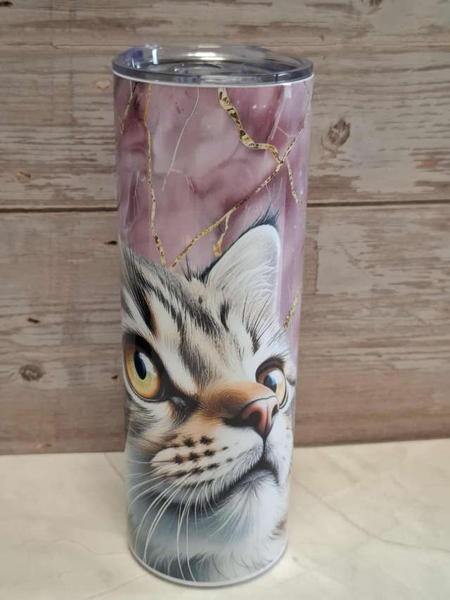 Gourde canette Maine coon