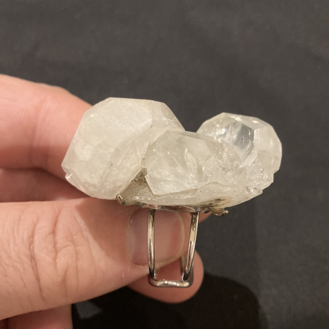 Quartz cluster ring No1
